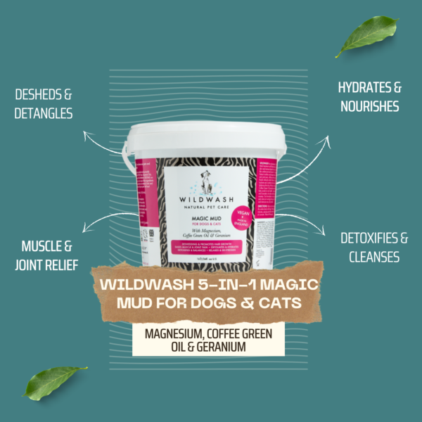 WildWash 5-in-1 Magic Mud for Dogs and Cats 1 Litre