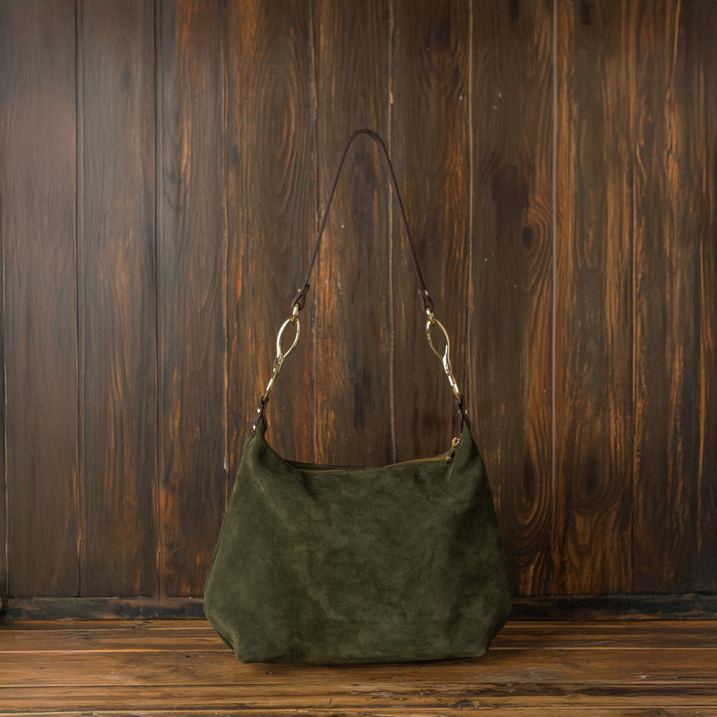 Leather Bag "Snaffle Suede"