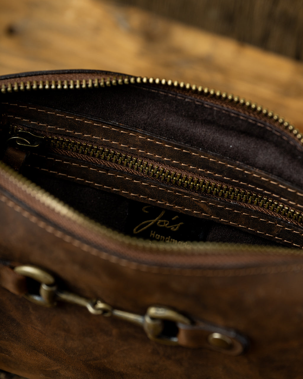 Small Leather Hand Bag "Petit Snaffle"